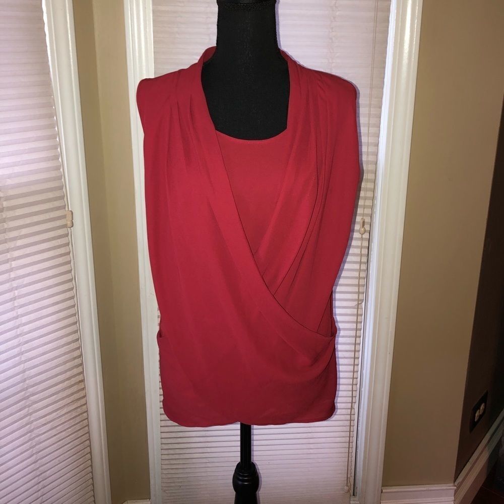 NY& Company Faux Wrap Blouse